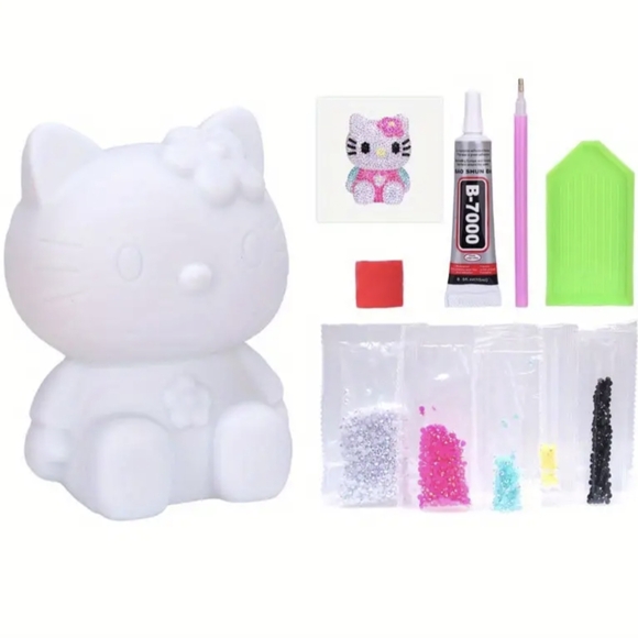 Hello Kitty Figure Diamond Art coaster set-2 coasters - Picture 1 of 1